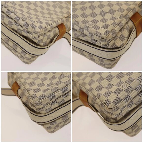 LOUIS VUITTON Damier Azur Naviglio Shoulder Bag N51189 LV Auth 131659 - Picture 15 of 16